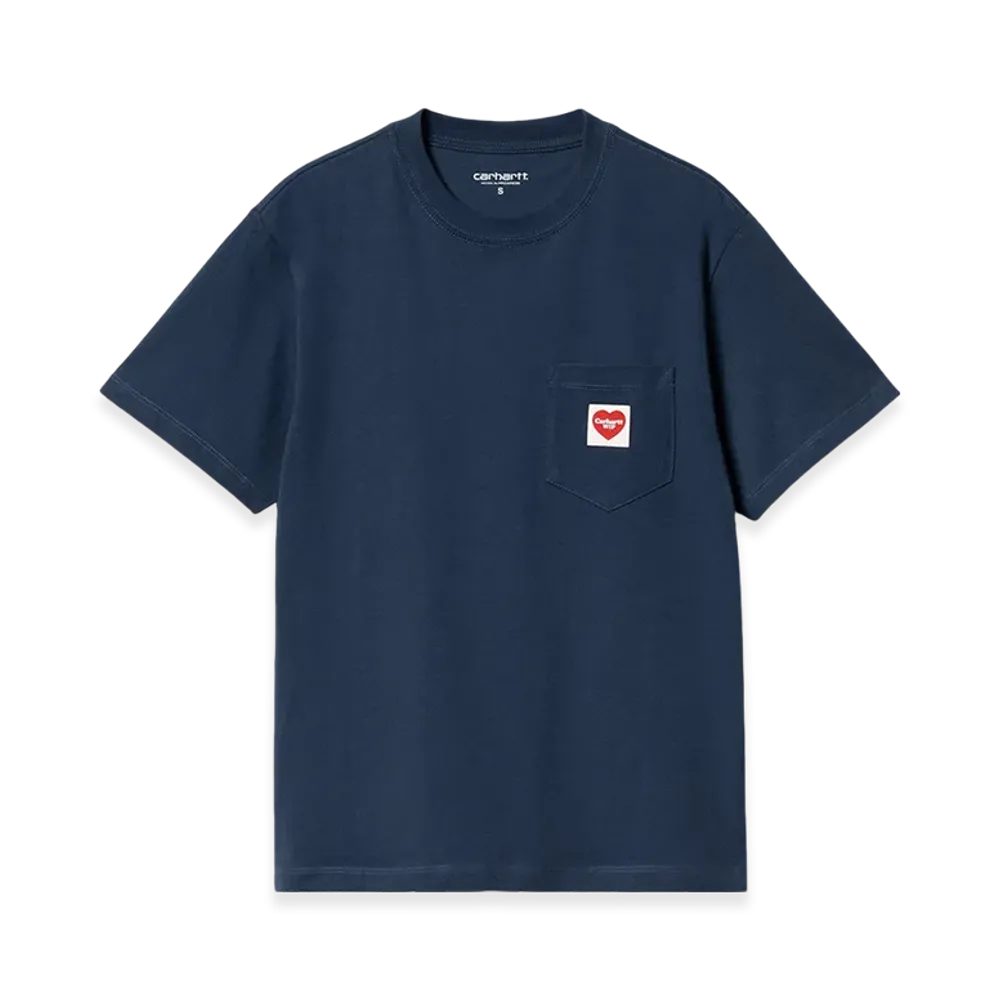 Carhartt WIP Women's Pocket Heart T-Shirt "Squid"