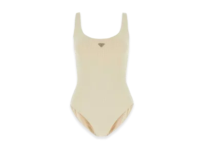 PRADA Women's Embellished Stretch Nylon Swimsuit "Printed"