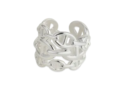 Hermes Chaine D'ancre Enchainee Ring GM Large Model "Silver"