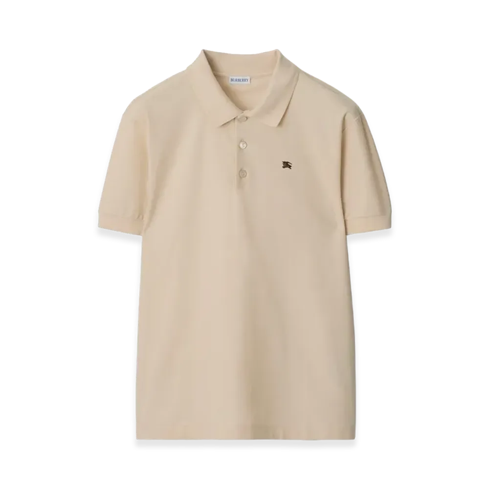 Burberry Metal EKD Cotton Polo Shirt "Clam Beige"
