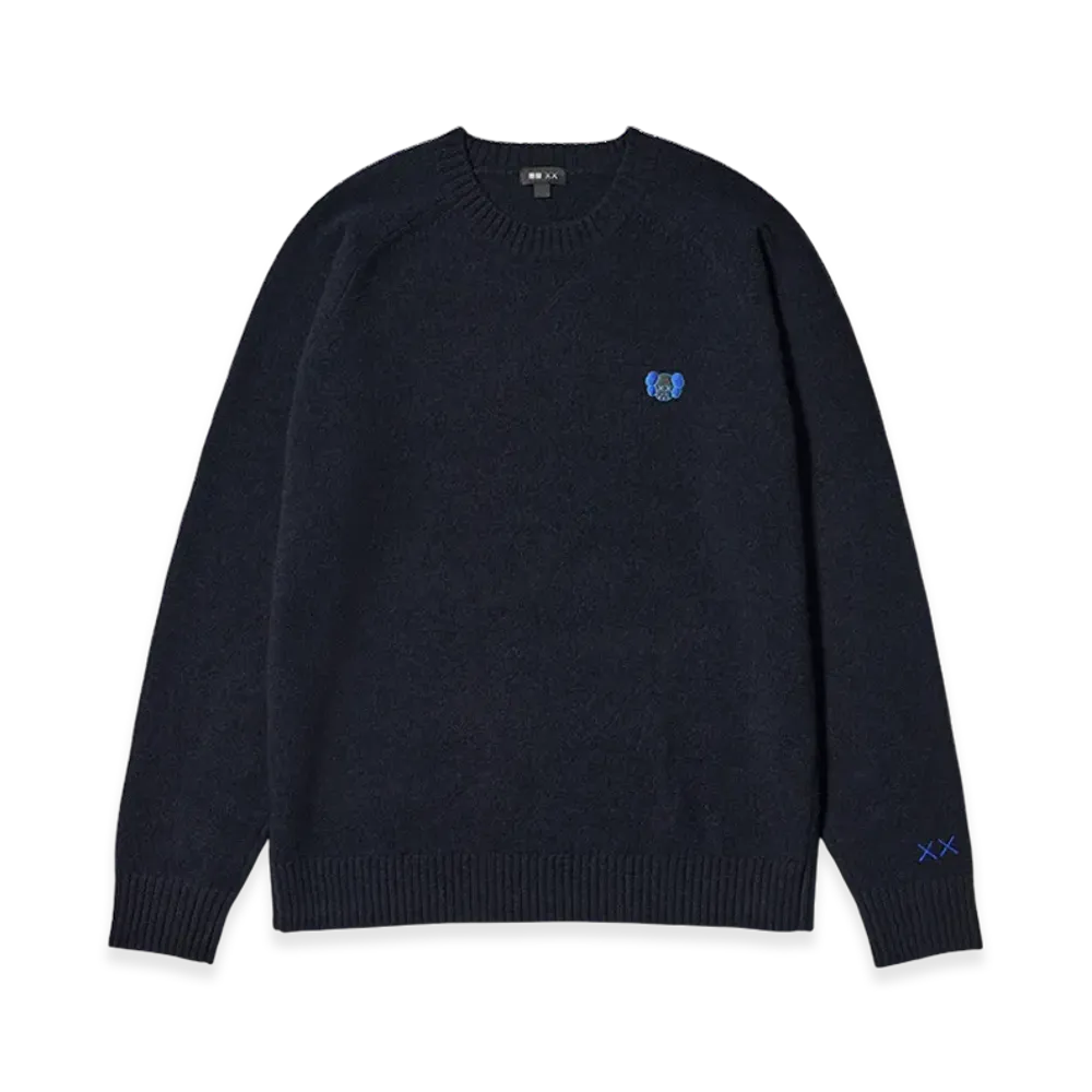 Uniqlo x KAWS Winter Lamb Crewneck Sweater "Navy"