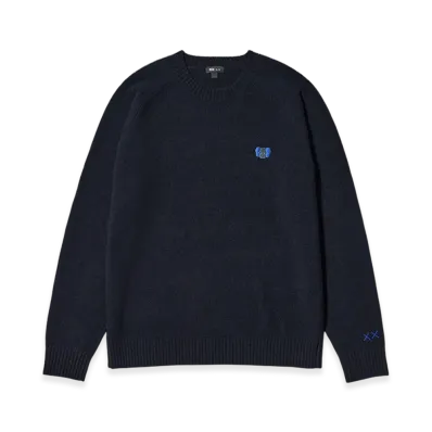 Uniqlo x KAWS Winter Lamb Crewneck Sweater "Navy"