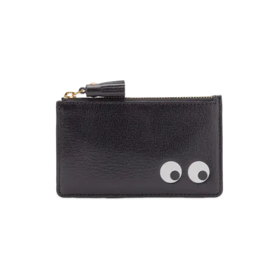 Anya Hindmarch Zip Card Case Eyes "Black"