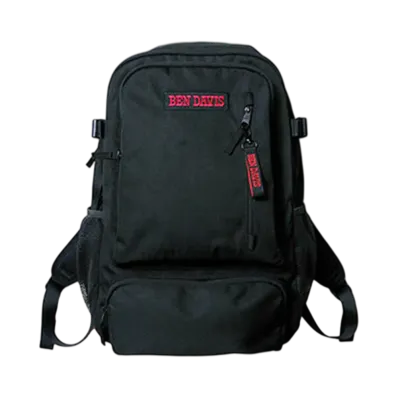 BEN DAVIS Backpack Women'S Men'S Logotape Bagpack Stylish Rucksack "Red"