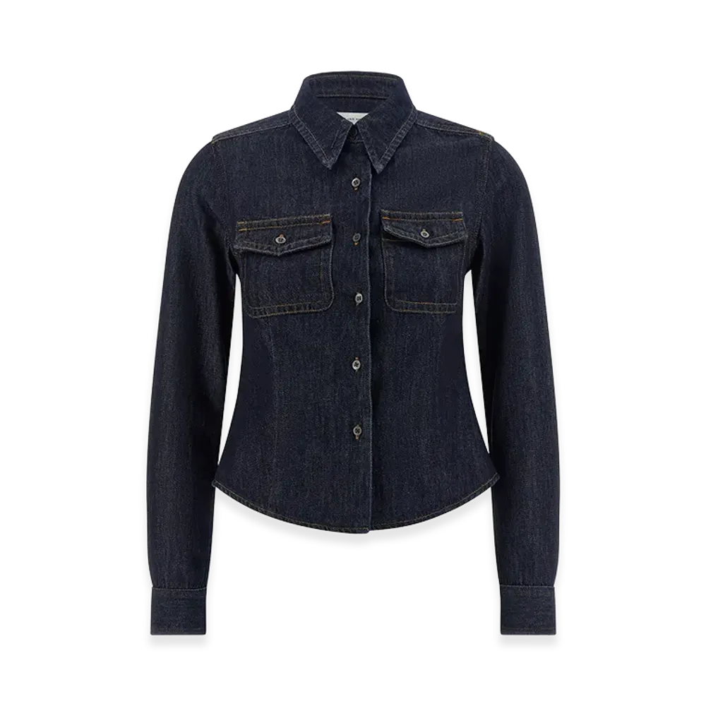 DRIES VAN NOTEN Women's 'Cellie Den' Shirt "Blue"