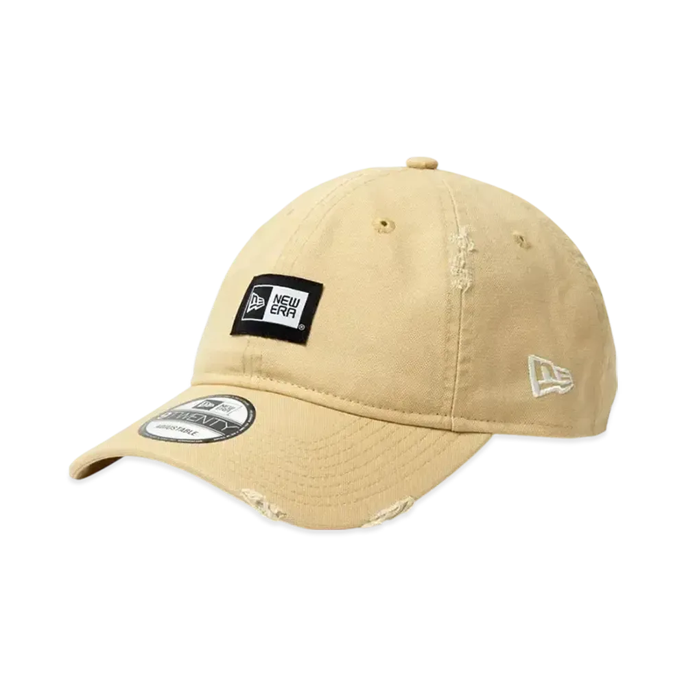 NEW ERA 9Twenty Washed Duck Box Logo Woven Patch "Vegas Gold"