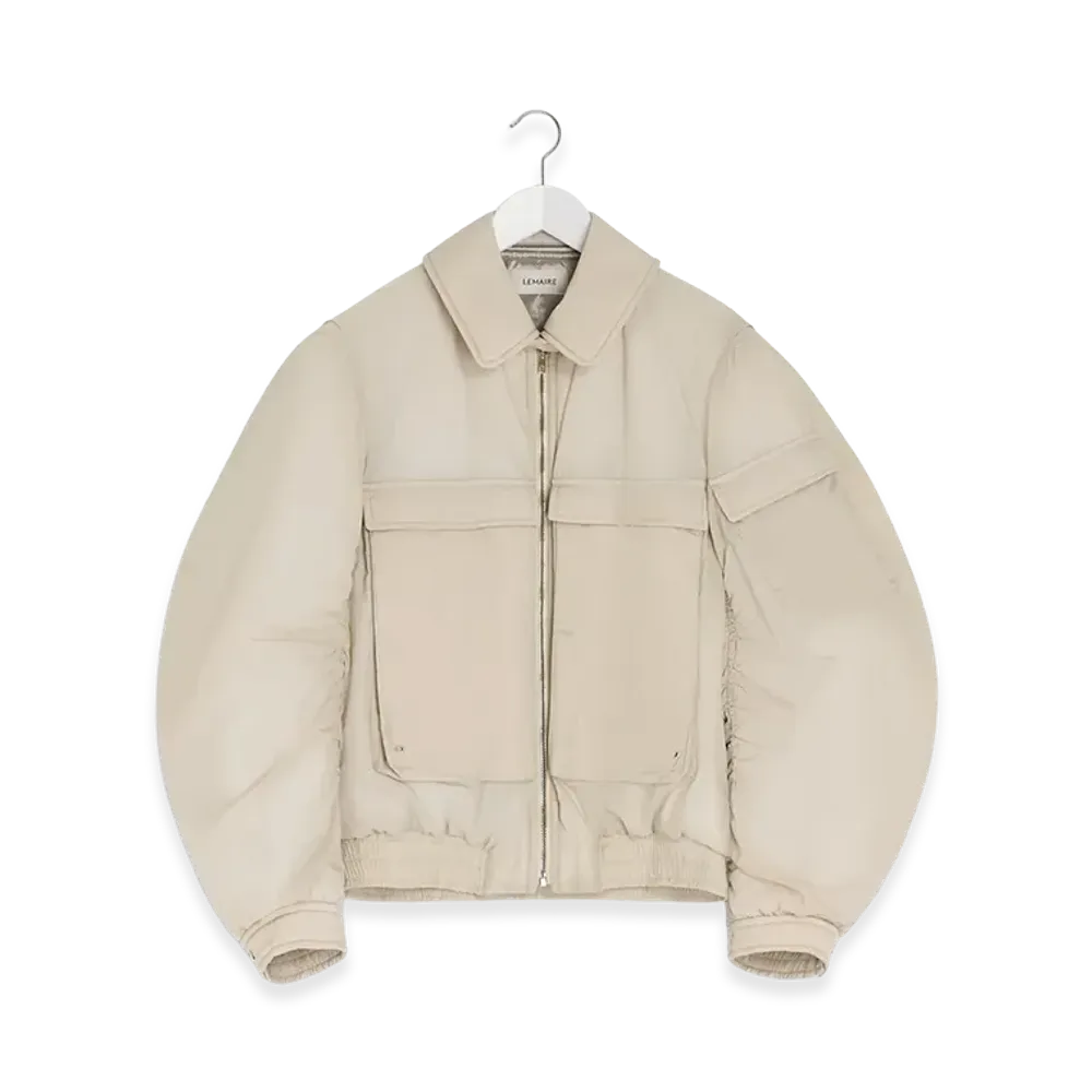 LEMAIRE Women's Bomber Jacket "Light Mastic"