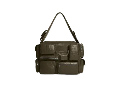 BALENCIAGA Super Busy Large Shoulder Bag "Khaki"