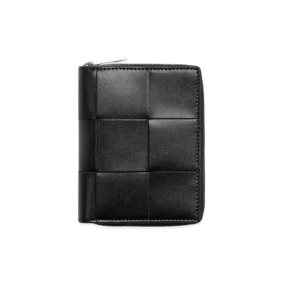 Bottega Veneta Zip Around Wallet "Black"