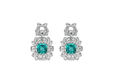 GUCCI Interlocking G Crystal Earrings