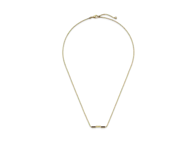 GUCCI LINK TO LOVE Bar Necklace "Yellow Gold"