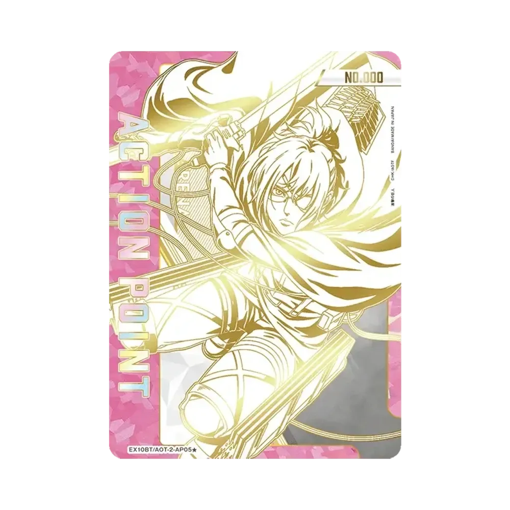 アクションポイントカード (ハンジ・ゾエ) [EX10BT-AOT-2-AP05★](ブースターパック「進撃の巨人 Vol.2」) 直筆サイン・シリアルNo.入り