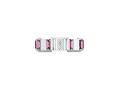 GUCCI Love Ruby Tourmaline Ring "Silver"
