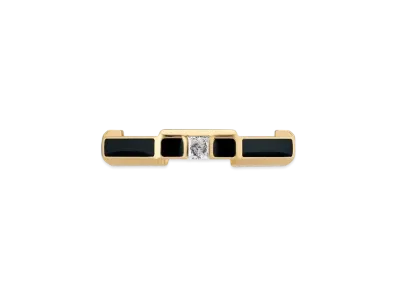 GUCCI Love Enamel Diamond Ring "Gold"