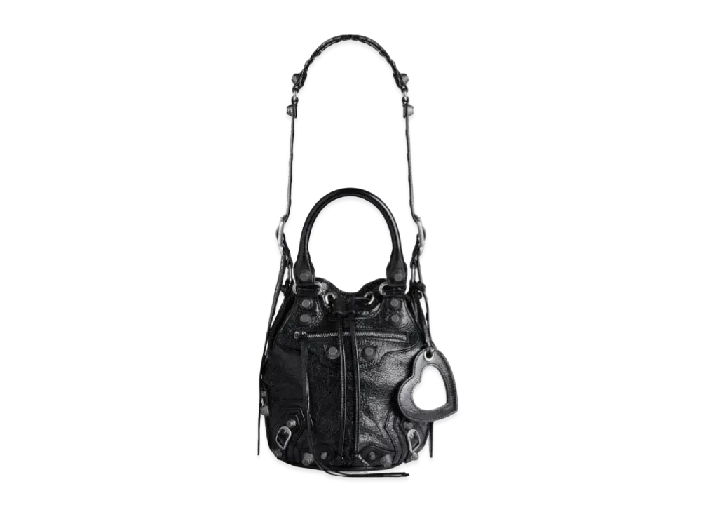 BALENCIAGA Le Cagole Small Bucket Bag "Black"