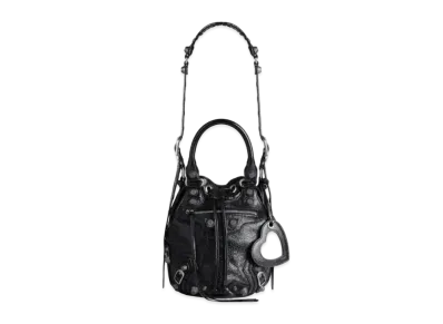 BALENCIAGA Le Cagole Small Bucket Bag "Black"