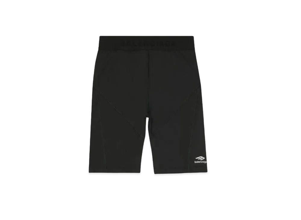 BALENCIAGA Women's 3B Sports Icon Athletic Cut Shorts "Black"
