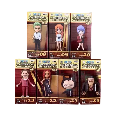 Banpresto One Piece World Collectable Figure -ONE PIECE FILM GOLD- Vol.2 Complete 7 Piece Set