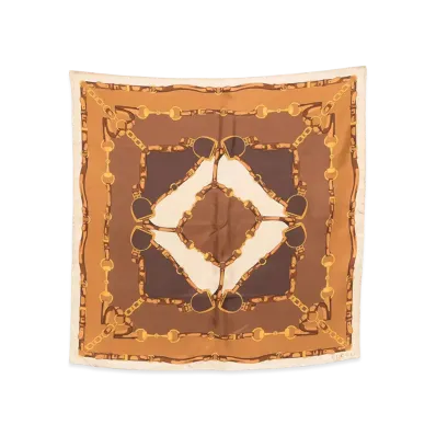 GUCCI Women's 'morsetto' Silk Yore "Brown"