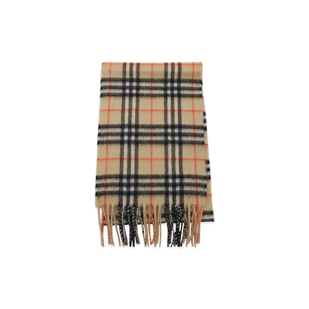 Burberry Kids VTG Check Cash Scarf "Beige"