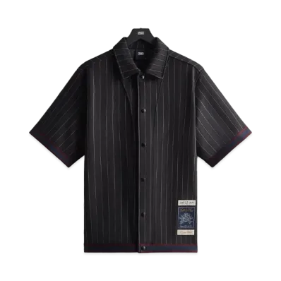 Kith Pinstripe Woodpoint Shooting Shirt "Black"