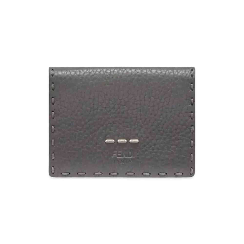 FENDI Micro Thrust Folded Wallet Leather "Gray"