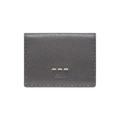 FENDI Micro Thrust Folded Wallet Leather "Gray"