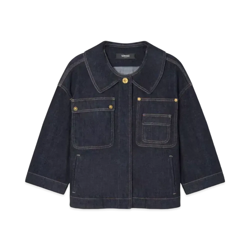 Versace Denim Boxy Jacket "Blue"