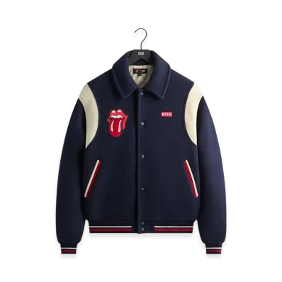 Kith x The Rolling Stones Wool Varsity Jacket "Nocturnal"