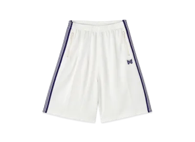 NEEDLES x LHP H.D.Track Pant Shorts - Poly Smooth "White"