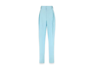 Bottega Veneta Women's Wool Wide-Leg Pant "Pastel Light Blue"