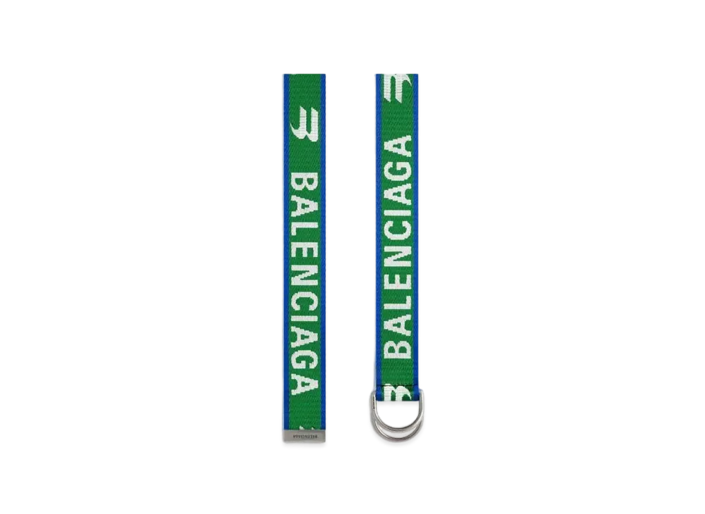 BALENCIAGA Men's D Ring Belt "Green"