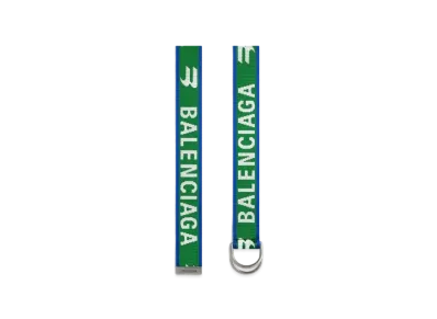BALENCIAGA Men's D Ring Belt "Green"