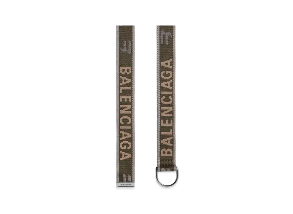 BALENCIAGA Men's D Ring Belt "Khaki"