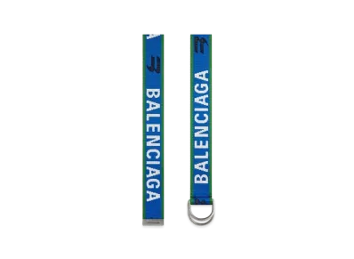 BALENCIAGA Men's D Ring Belt "Navy Blue"