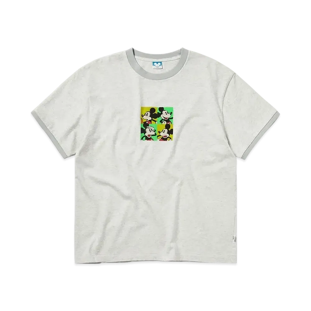 thisisneverthat x Disney Mickey Ringer Tee "Light Heather Grey"