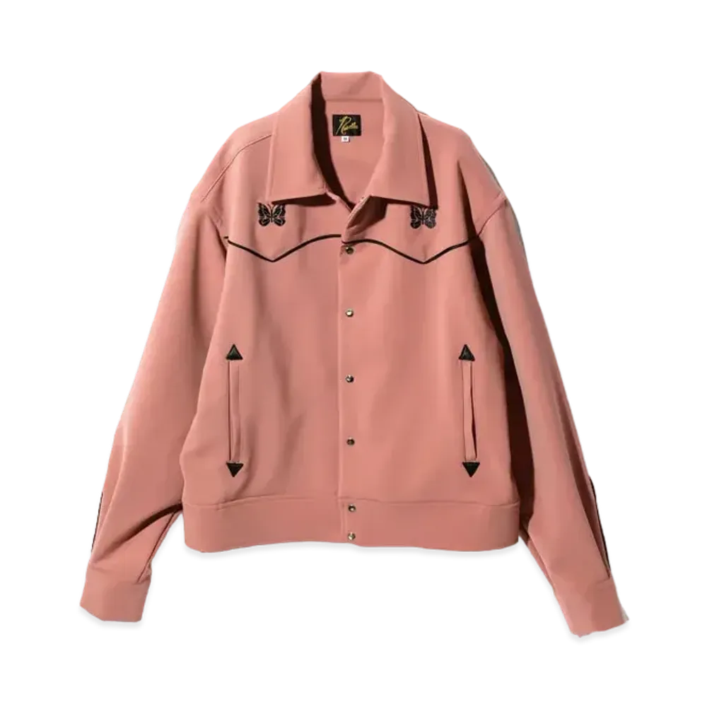 Needles Piping Cowboy Jacket - PE/PU Double Cloth "Pink"