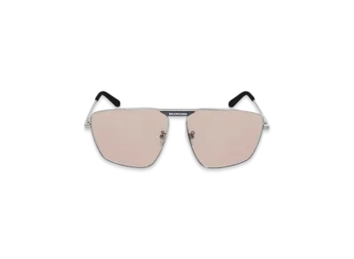 BALENCIAGA Tag 2.0 Navigator Sunglasses "Pink"