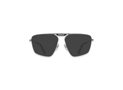 BALENCIAGA Tag 2.0 Navigator Sunglasses "Black"
