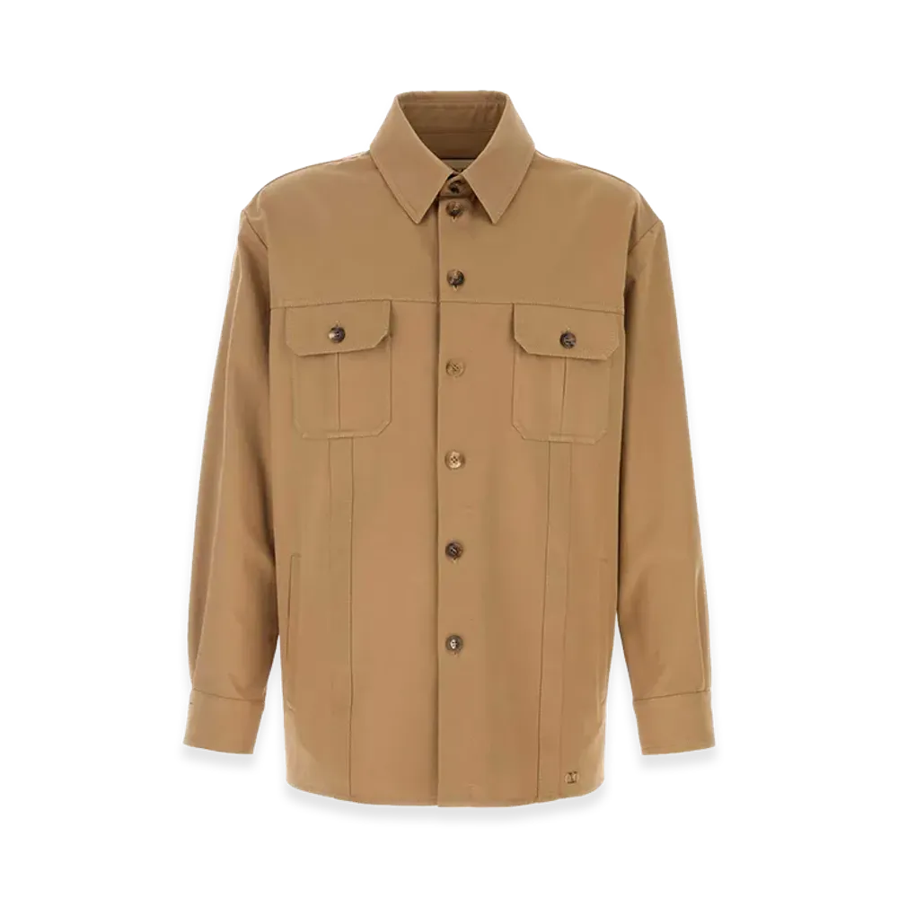 Valentino Twill Shirt "Camel"