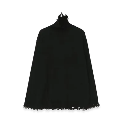 S'YTE 7G Bulky Wool Damage Turtle Pullover "Black"