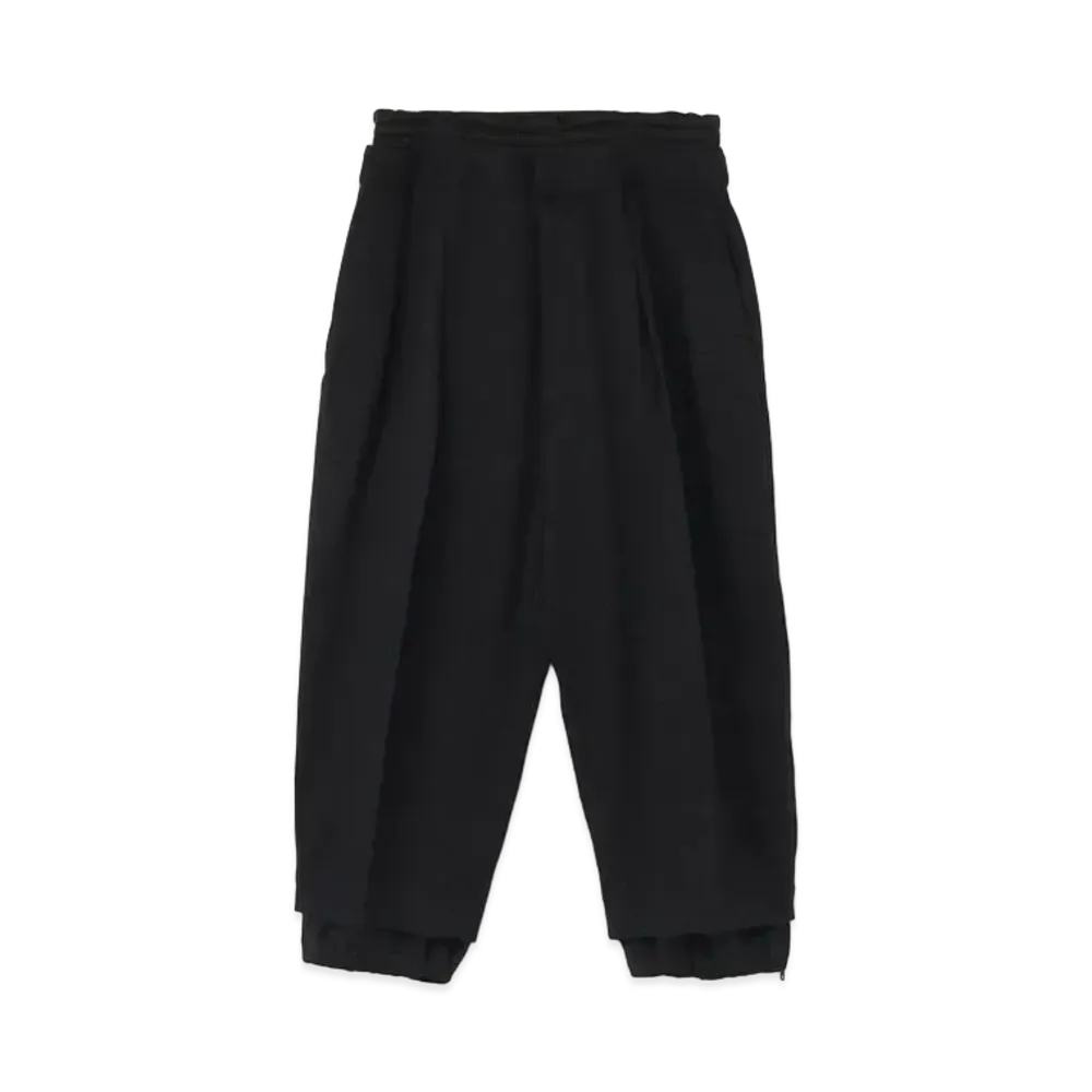 Yohji Yamamoto Y's WOOLY KERSEY STRETCH DOUBLE PANTS "Black"