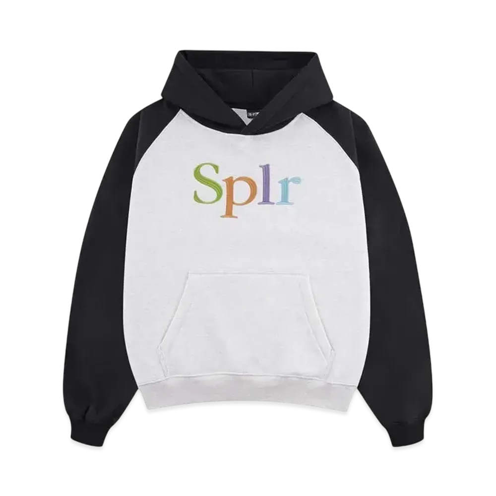 SPLR Logo Embroidery Raglan Hoodie "White"