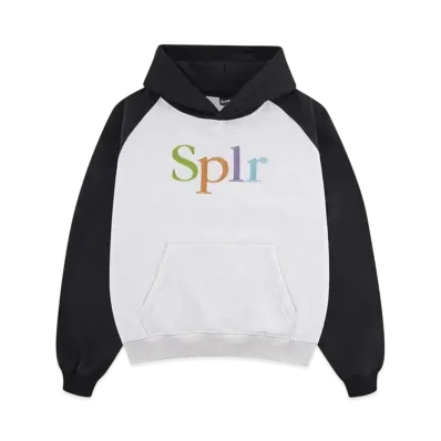 SPLR Logo Embroidery Raglan Hoodie "White"