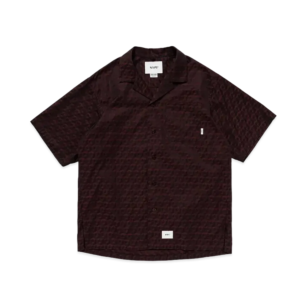 WTAPS Frio 01 / SS / Cotton. Herringbone. Textile "Burgundy"