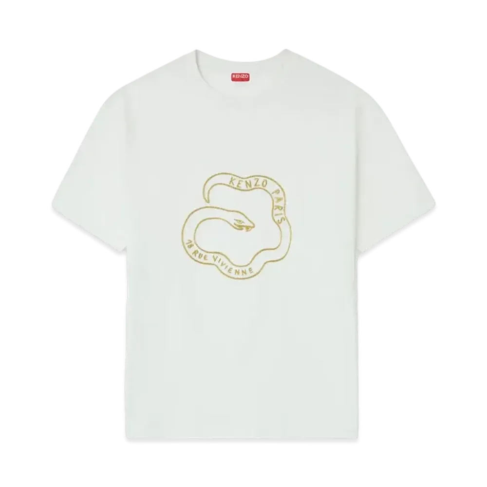 KENZO 'Lunar New Year' Embroidery Oversize T-shirt "Off White"