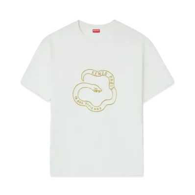 KENZO 'Lunar New Year' Embroidery Oversize T-shirt "Off White"