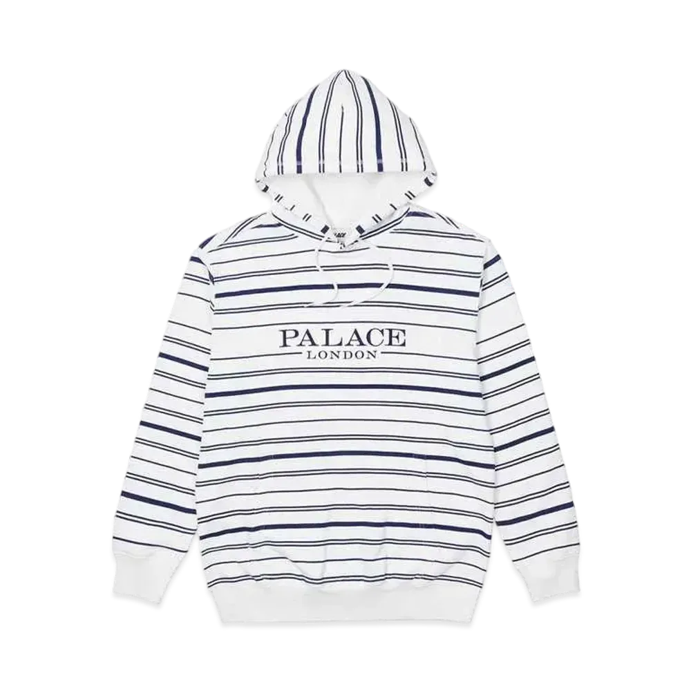 PALACE PRINTED STRIPE HOOD "White"