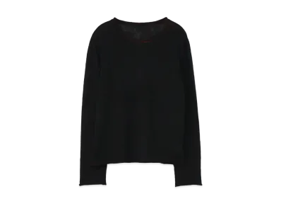Yohji Yamamoto 10G1P PlAIN STITCH WASTE KNITTING RN "Black"