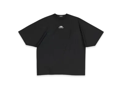 BALENCIAGA Women's 3b Sports Icon Flat T-Shirt Oversized "Black"